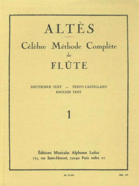 Altès- Methode Complete for Flute (Leduc)