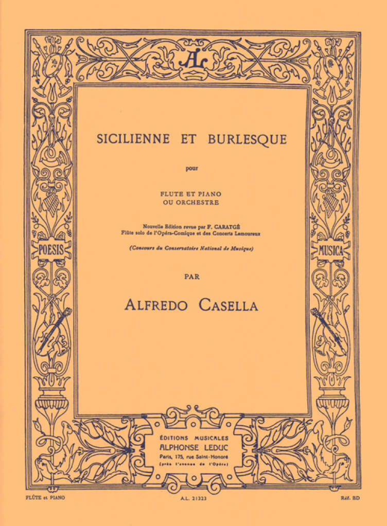 Casella- Sicilienne and Burlesque for Flute and Piano