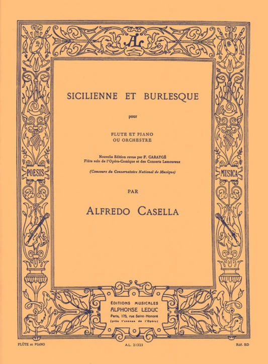 Casella- Sicilienne and Burlesque for Flute and Piano