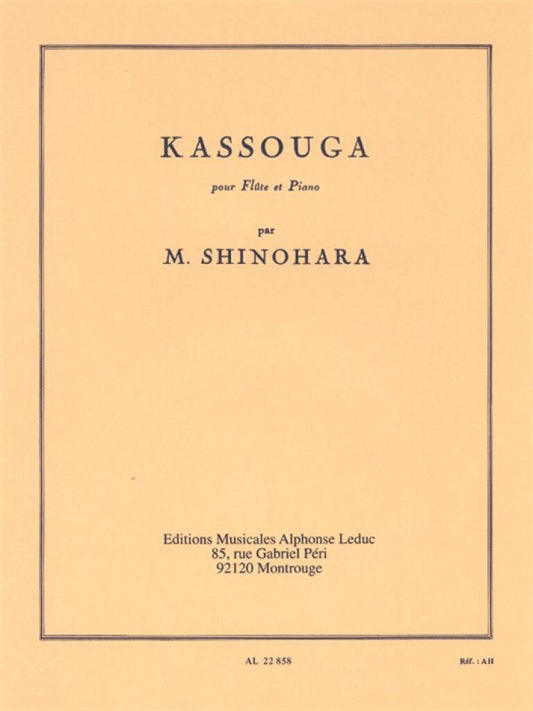 Shinohara- Kassouga for Flute and Piano