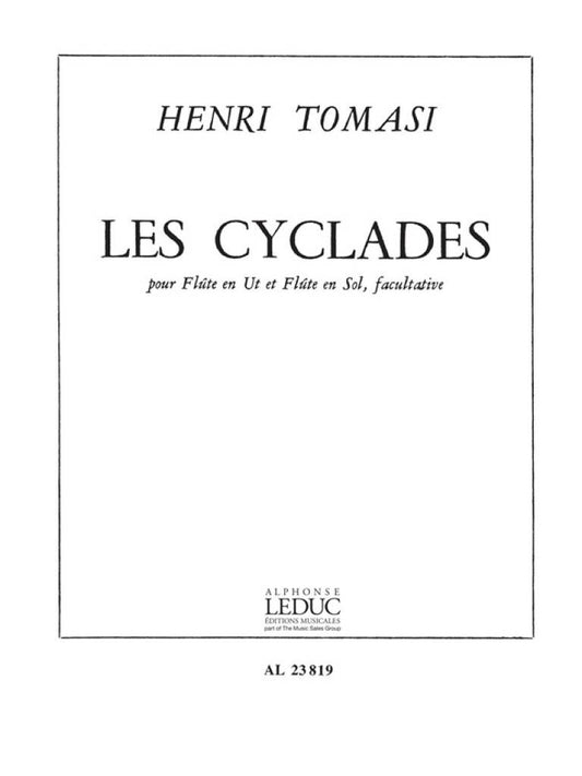 Tomasi- Les Cyclades for Solo Flute