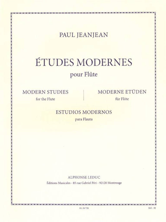 Jeanjean- Modern Studies for Flute (Leduc)