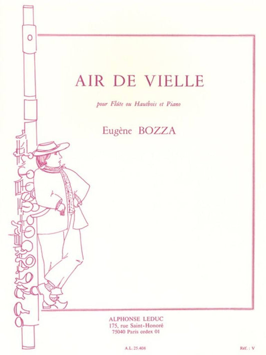 Bozza Air de Vielle- Flute and Piano
