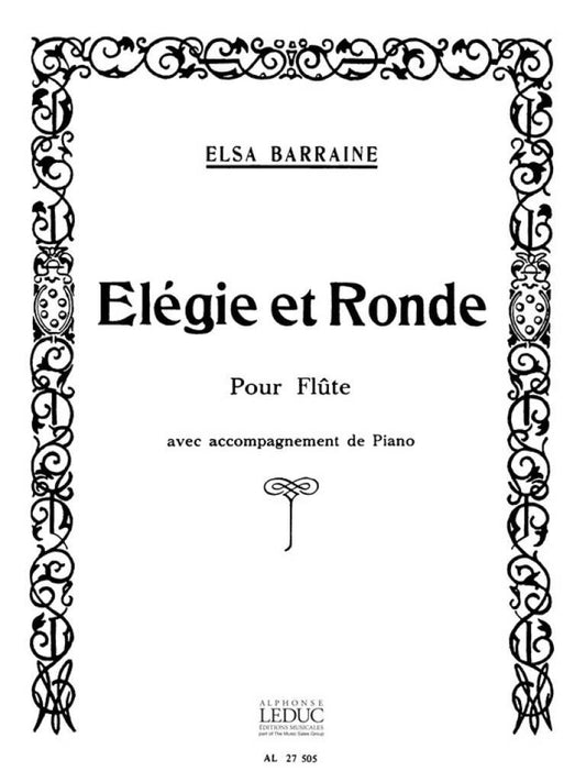 Barraine- Elegie Et Ronde for Flute and Piano