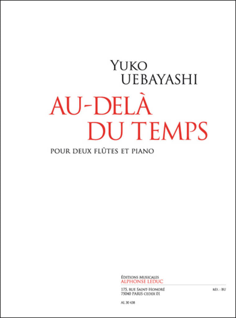 Uebayashi Au-delà du temps cover with title on white background