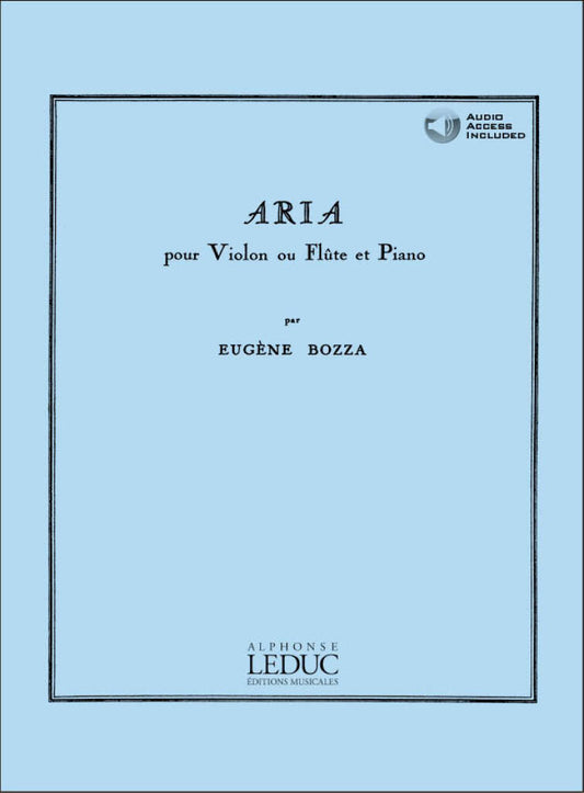 Bozza Aria for Flute and Piano