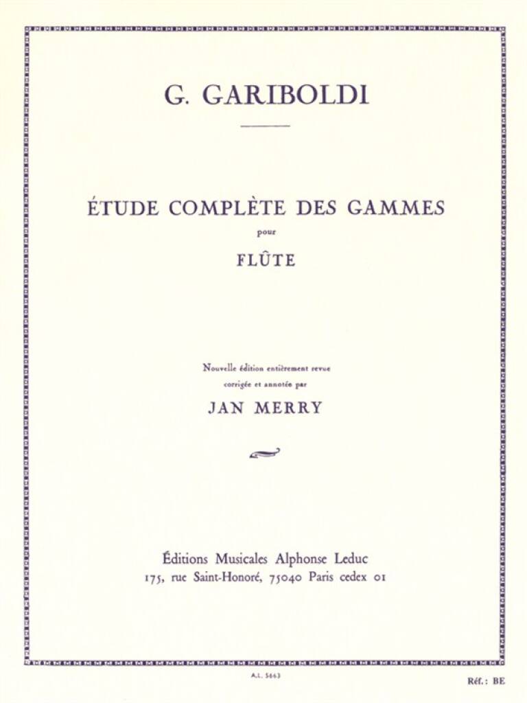 Gariboldi- A Complete Scales Manual for Flute: Etude complète des Gammes Op. 127 (Leduc)