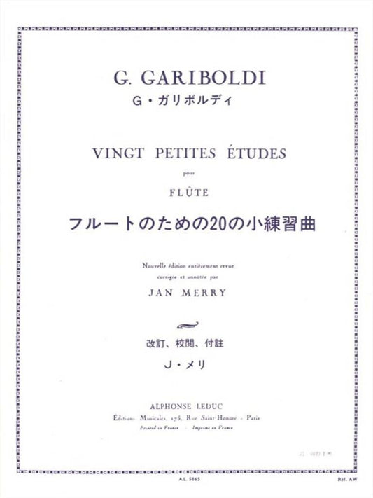 Gariboldi- 20 Petites Etudes for Flute (Leduc)