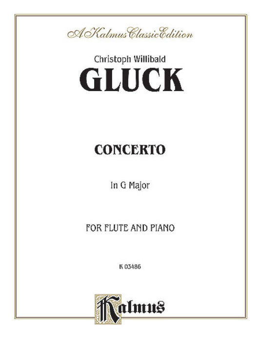 Gluck- Concerto in G Major for Flute & Piano (Kalmus)