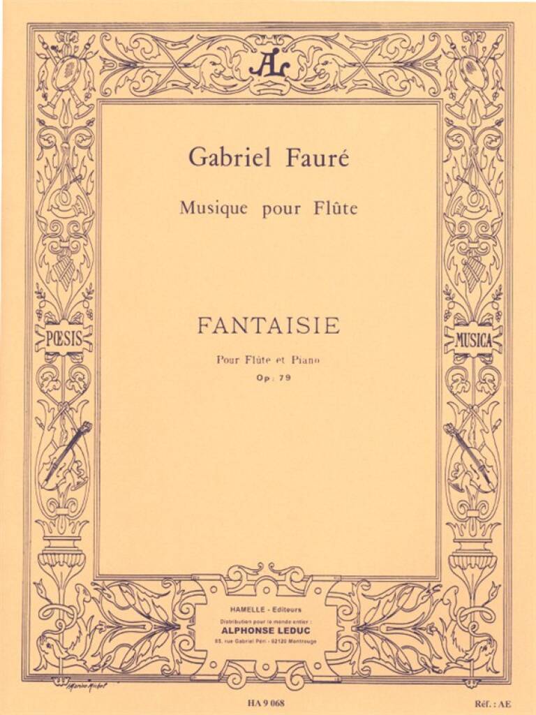Faure- Fantaisie for Flute and Piano (Leduc)