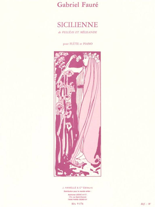 Faure- Sicilienne de Pelleas and Melisande for Flute and Piano