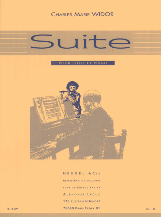 Widor- Suite Op.34 for Flute and Piano (Leduc)