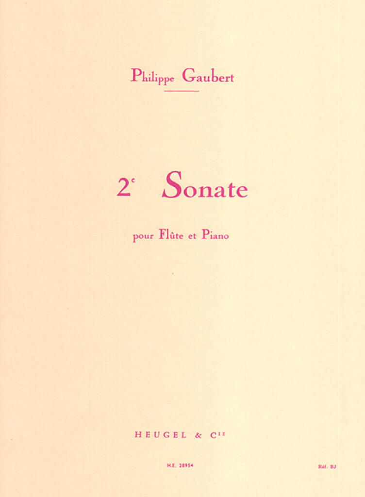 Gaubert- Sonata No 2 for Flute and Piano