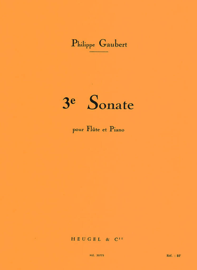 Gaubert- Sonata No 3 for Flute and Piano (Leduc)