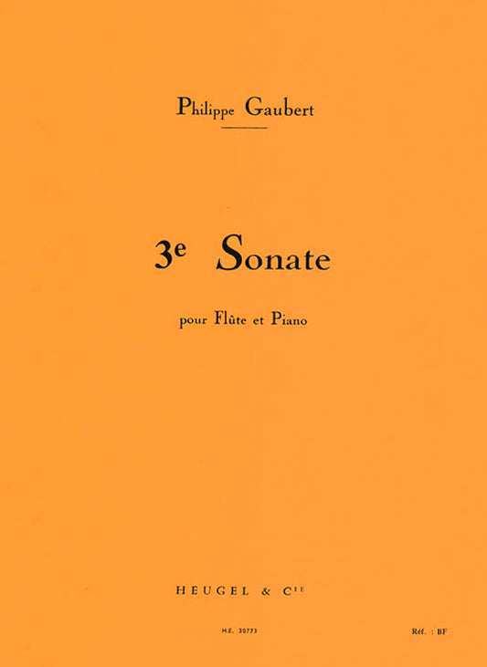 Gaubert- Sonata No 3 for Flute and Piano (Leduc)