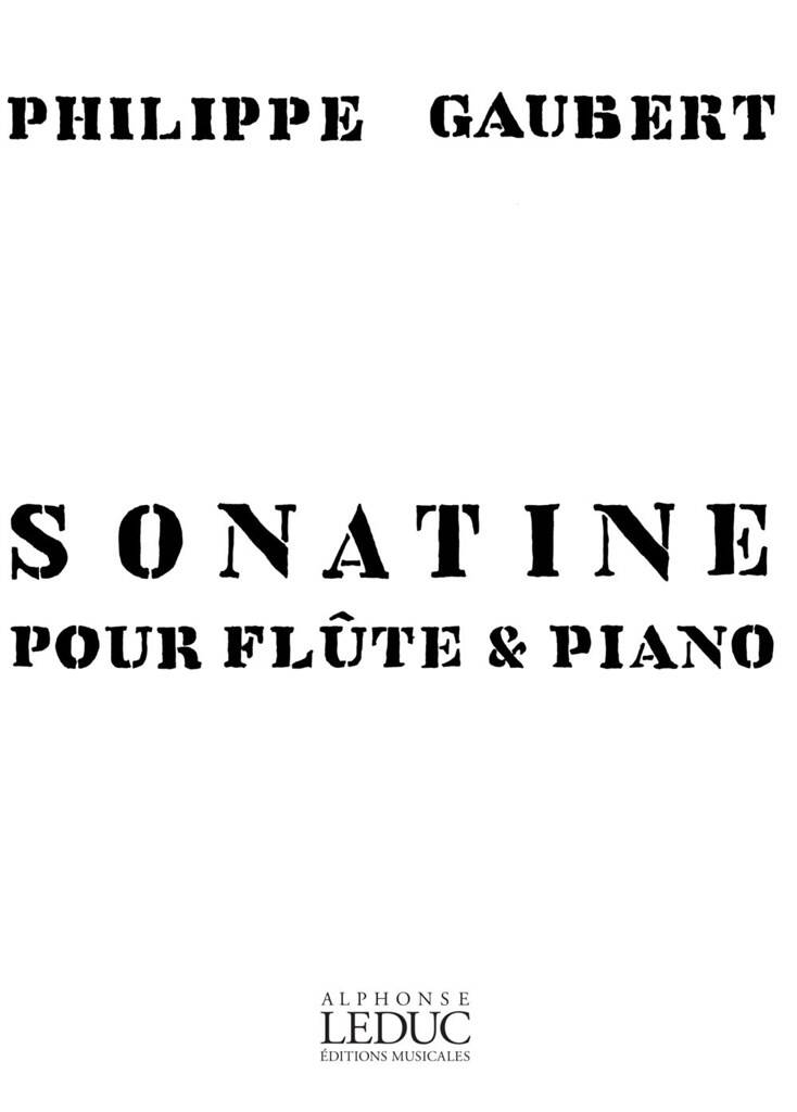 Gaubert- Sonatine for Flute and Piano (Heugel)