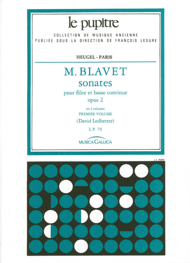 Blavet Sonatas Op 2 Vol 1 for Flute & Basso Continuo