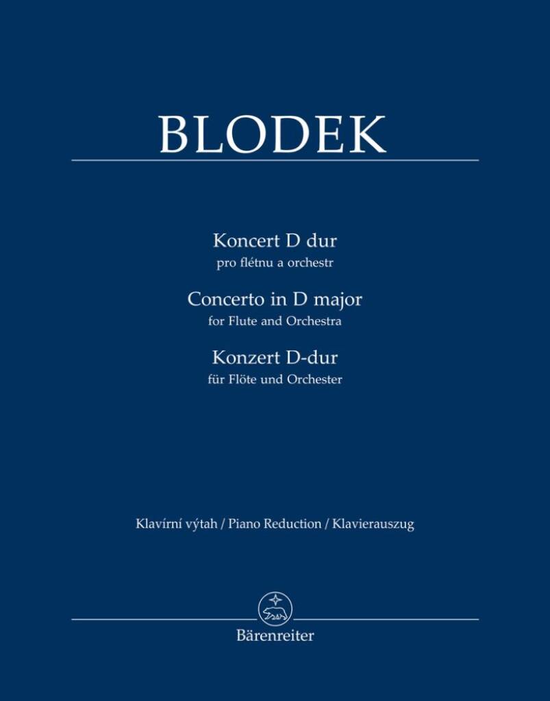 Blodek- Concerto in D Major for Flute and Piano