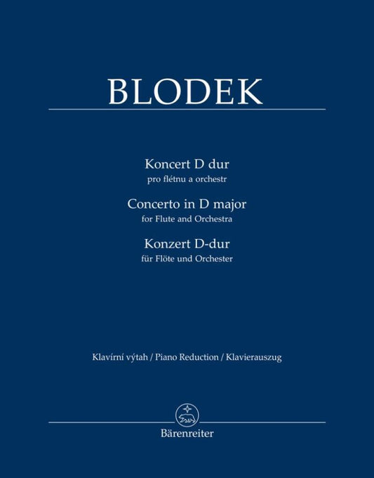 Blodek- Concerto in D Major for Flute and Piano