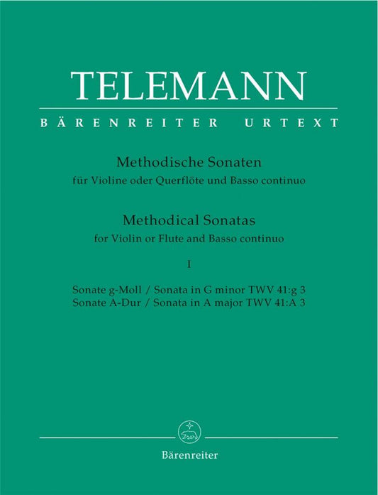 Telemann- Methodical Sonatas for Flute and Basso Continuo (Barenreiter)