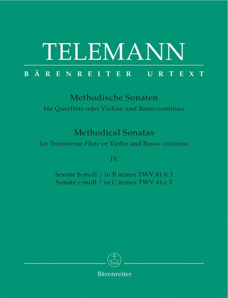 Telemann- Methodical Sonatas for Flute and Basso Continuo (Barenreiter)