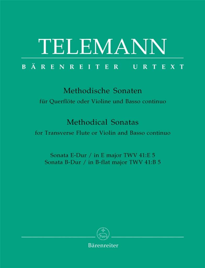 Telemann- Methodical Sonatas for Flute and Basso Continuo (Barenreiter)