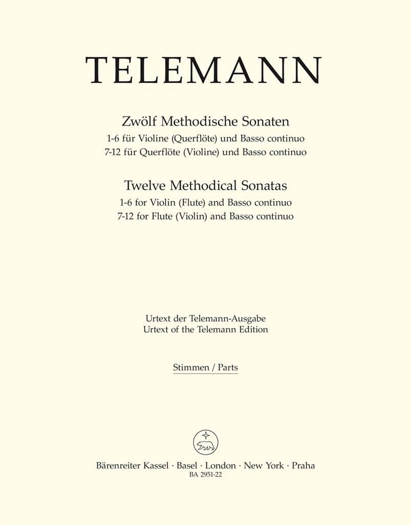 Telemann- Twelve Methodical Sonatas Full Score