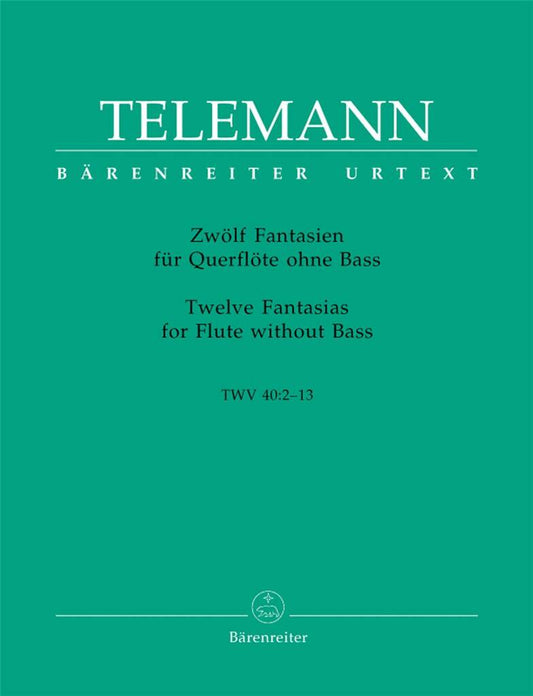 Telemann- Twelve Fantasias For Flute Without Bass TWV 40:2-13 (Bärenreiter)