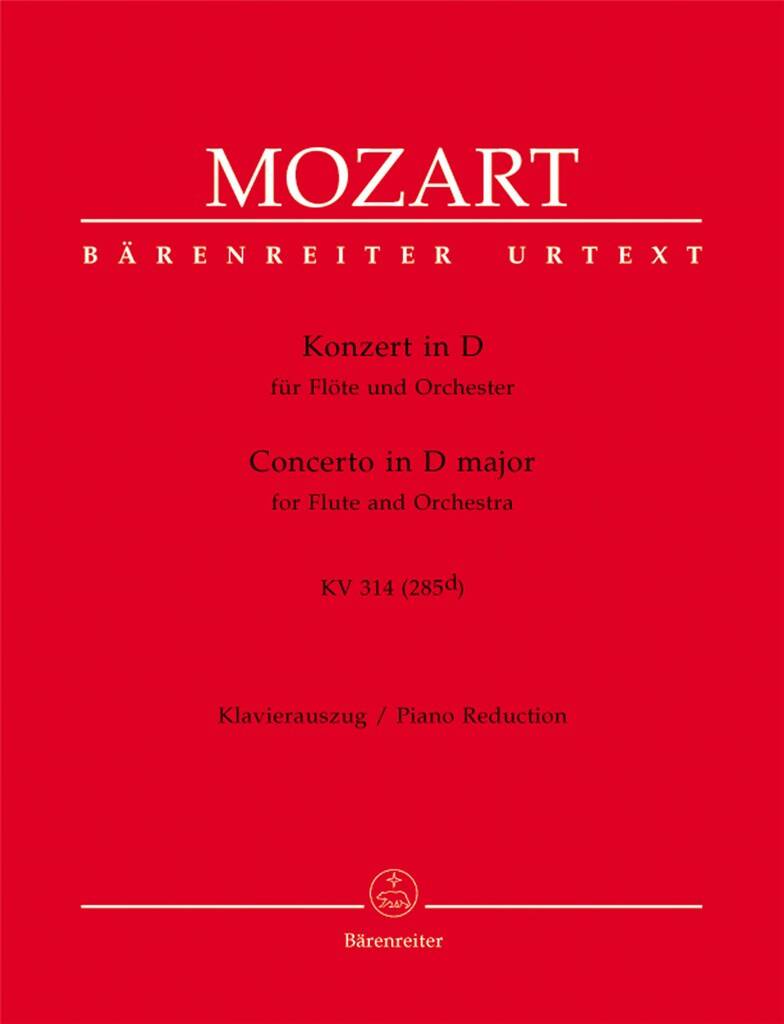 Mozart- Concerto No 2 in D Major KV314 for Flute and Piano (Barenreiter)