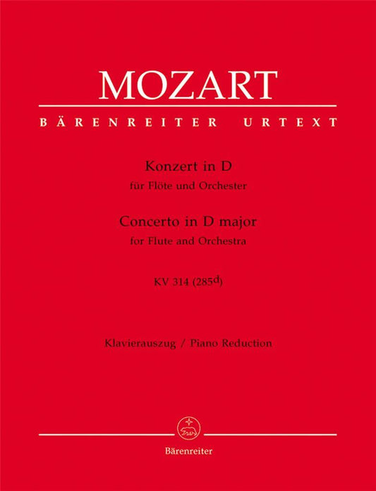 Mozart- Concerto No 2 in D Major KV314 for Flute and Piano (Barenreiter)