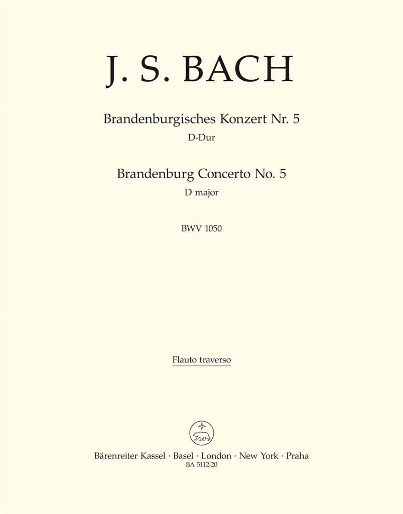 Bach Brandenburg Concerto No 5 BWV1050 Flute part
