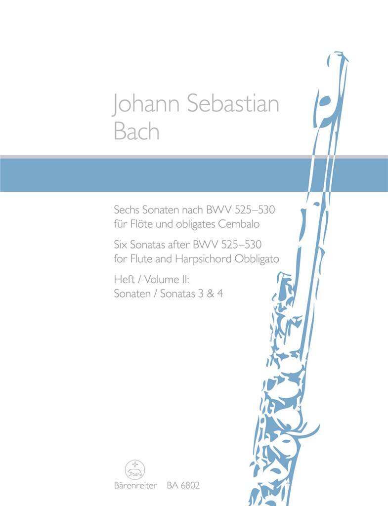 JS Bach Six Sonatas after BWV 525-530 Volume 2 (BWV 527 & 528) -Flute and Harpsichord