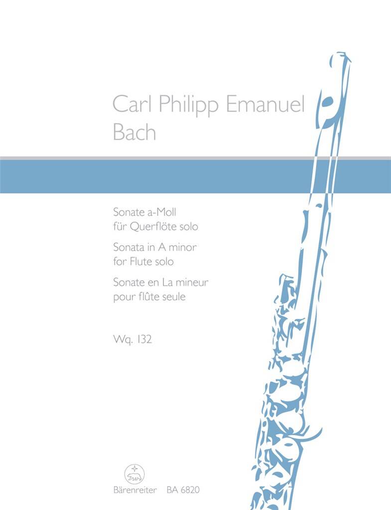 CPE Bach Sonata in A Minor Wq132 for Solo Flute