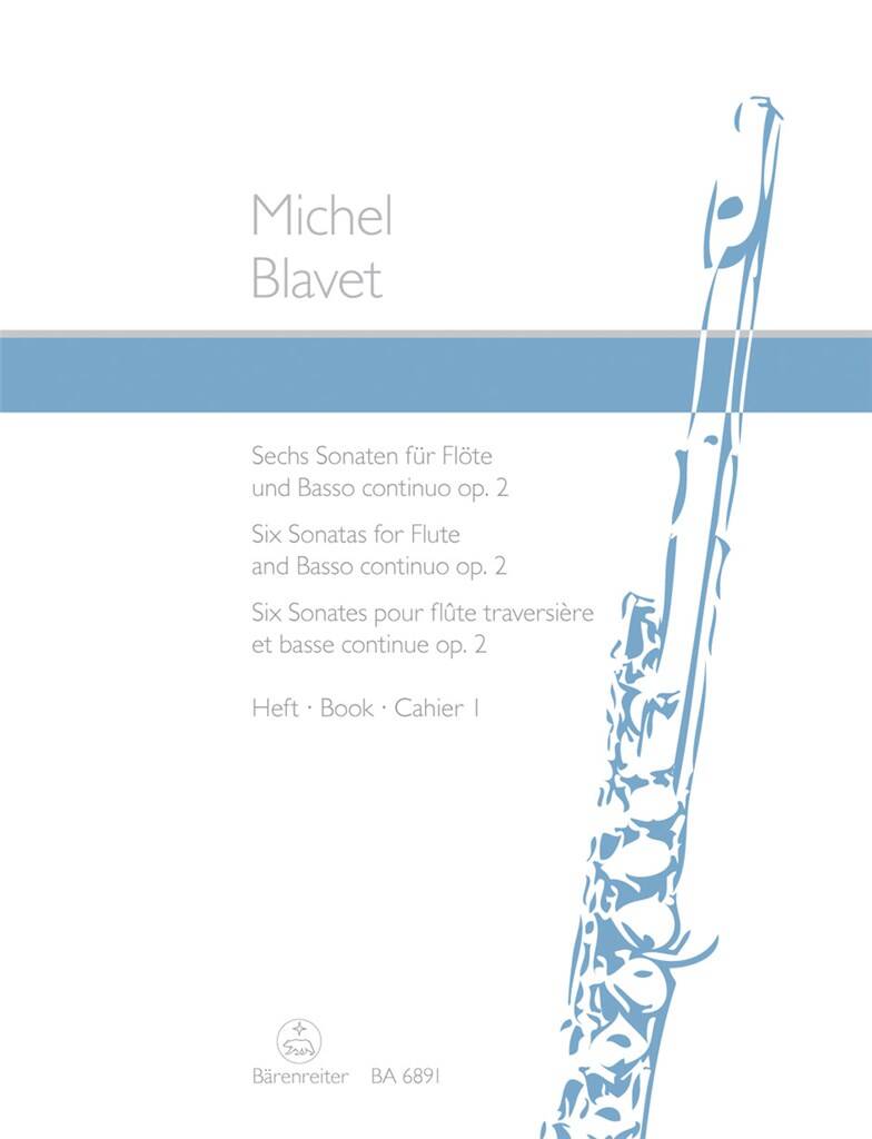 Blavet Six Sonatas Op 2 Book 1 for Flute & Basso Continuo