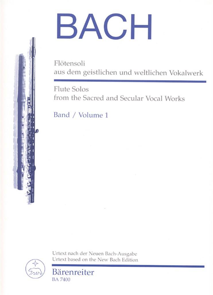 JS Bach Flute Solos From Sacred and Secular Works Volume 1
