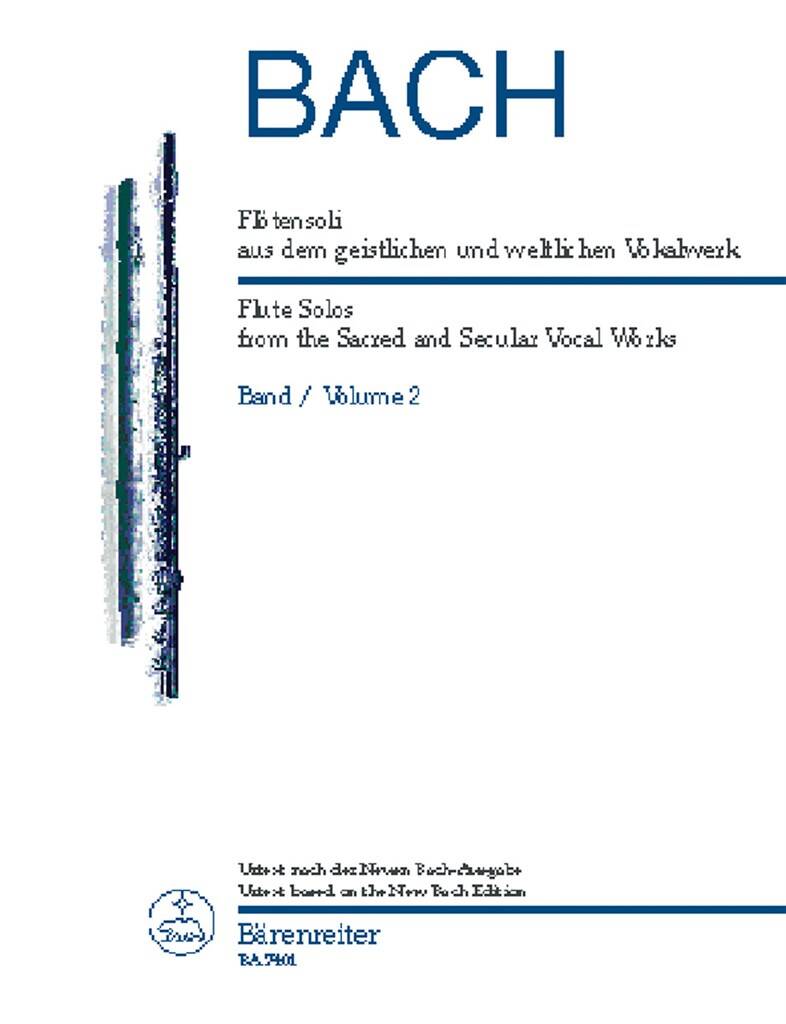 JS Bach Flute Solos From Sacred and Secular Works Volume 2
