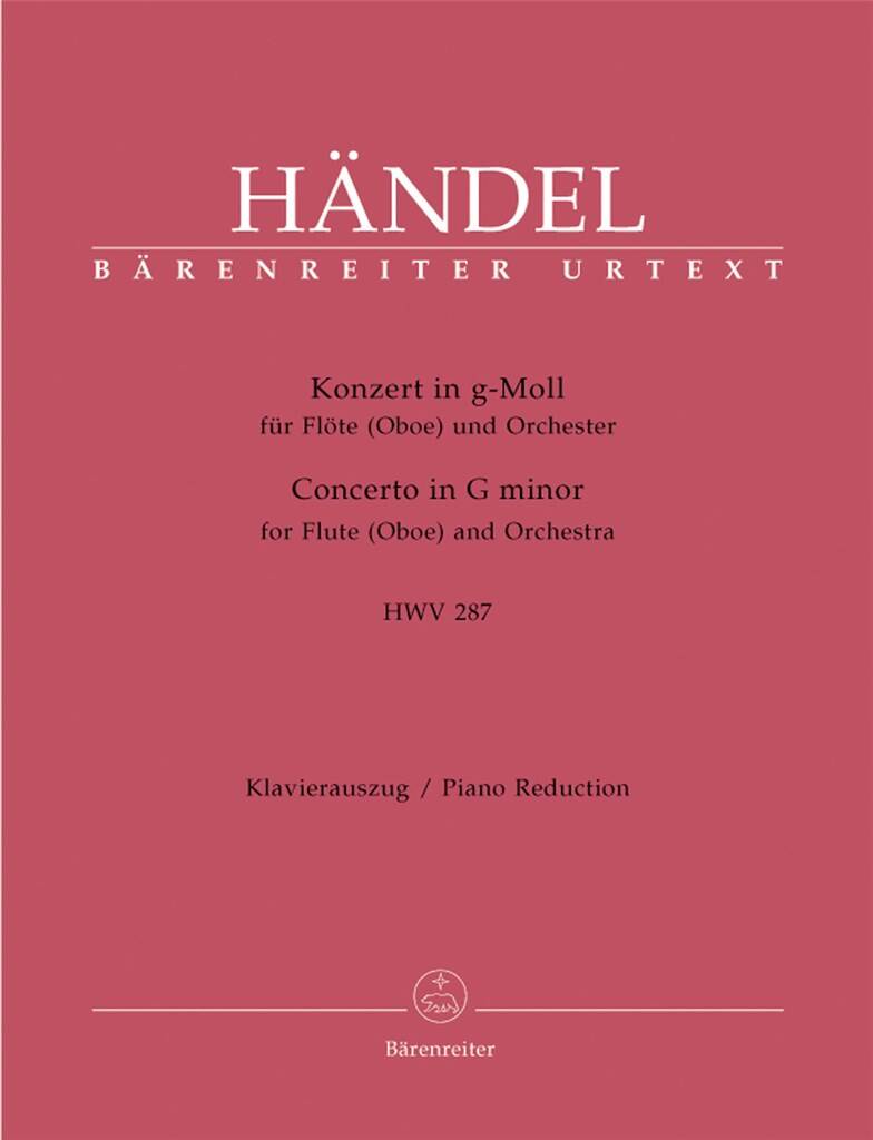 Handel- Concerto in G Minor for Flute and Piano