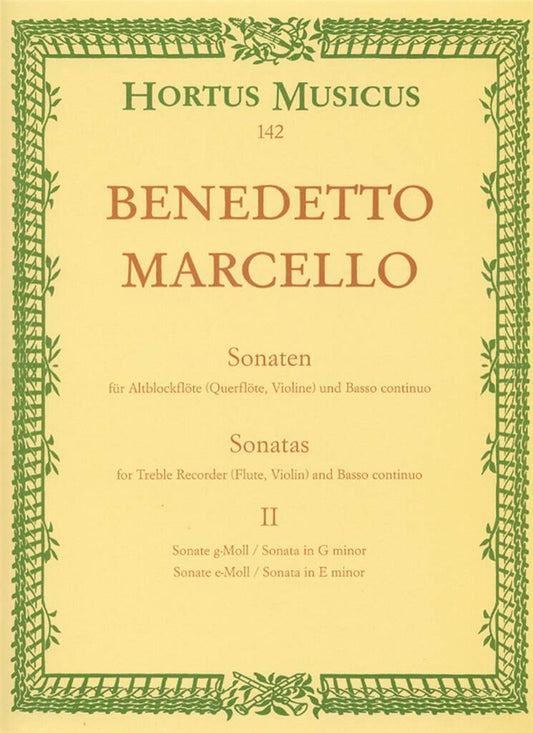 Marcello- Sonatas in G minor and E minor for Flute and Basso Continuo