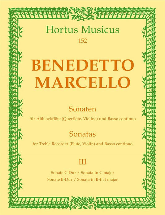 Marcello- Sonatas in C and Bb for Flute and Basso Continuo