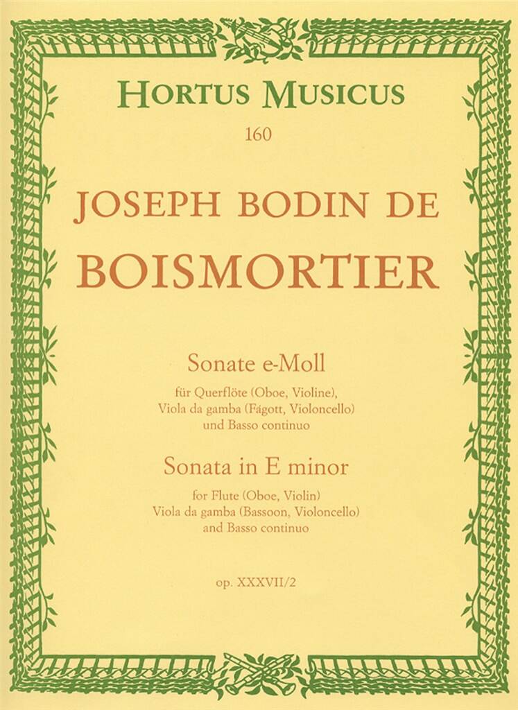 Boismortier Sonata in E Minor Op.37/2
