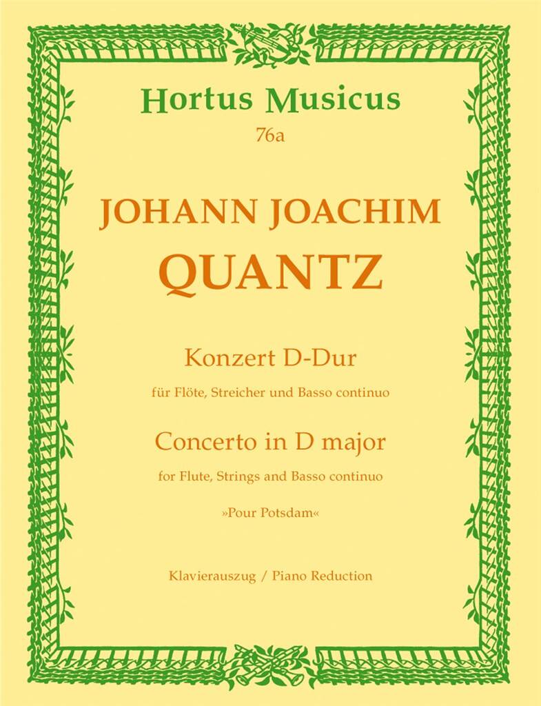 Quantz- Concerto in D QV 5:41 for Flute and Piano (Hortus)