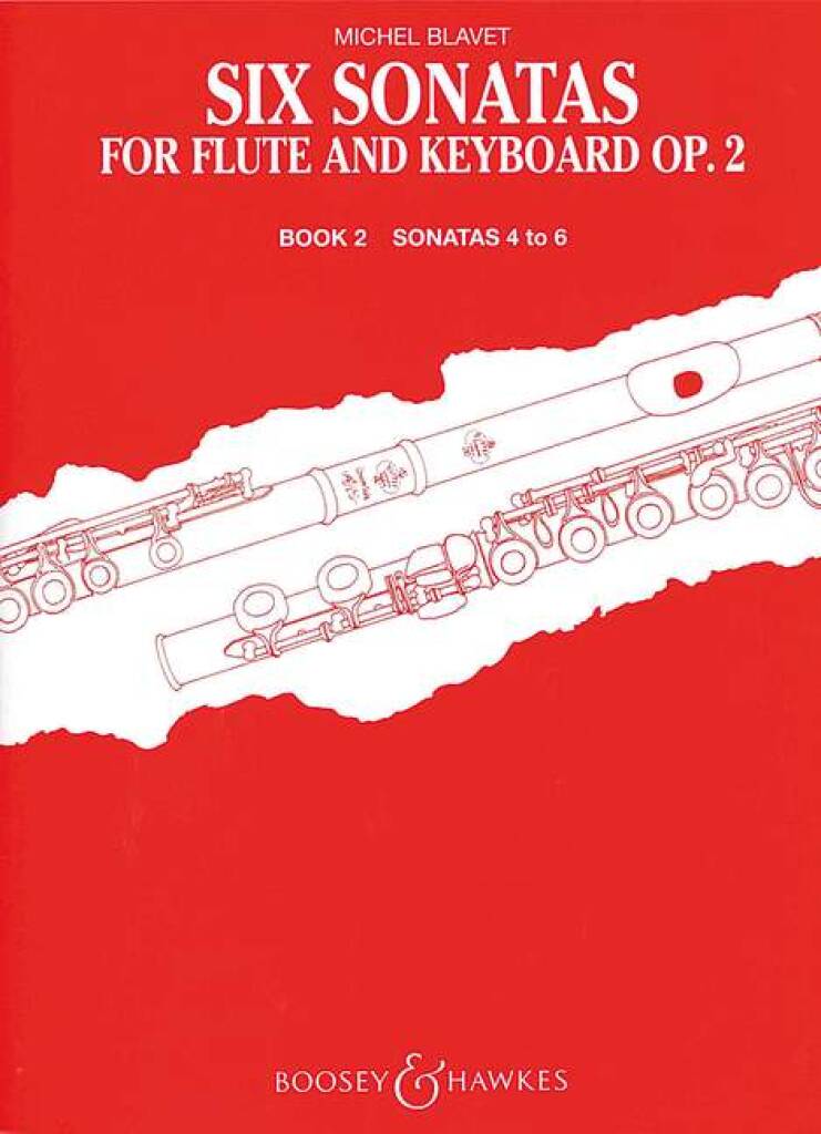 Blavet- Six Sonatas for Flute and Piano Op. 2 Vol. 1 (1-3) and Vol. 2 (4-6) (Boosey & Hawkes)