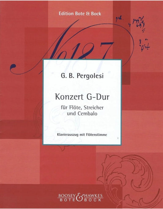 Pergolesi- Concerto in G Major for Flute and Piano (Boosey & Hawkes)