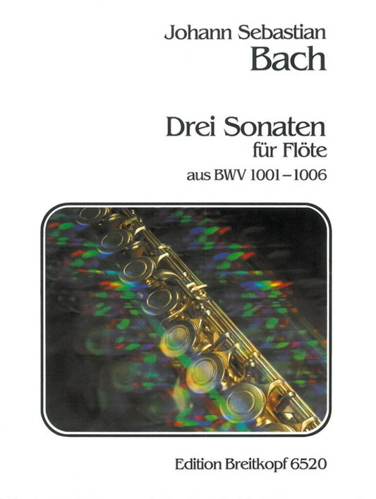 JS Bach Three Sonatas for Flute on BWV 1001-1006