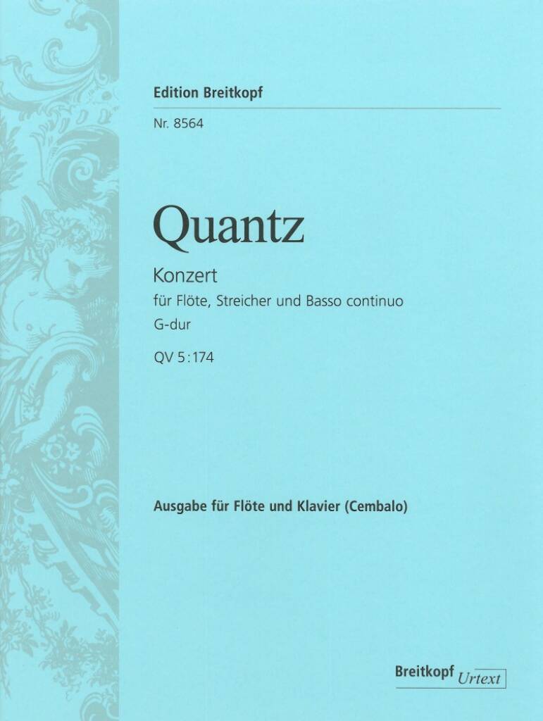 Quantz- Concerto in G QV 5:174 for Flute and Piano (Breitkopf und Härtel)