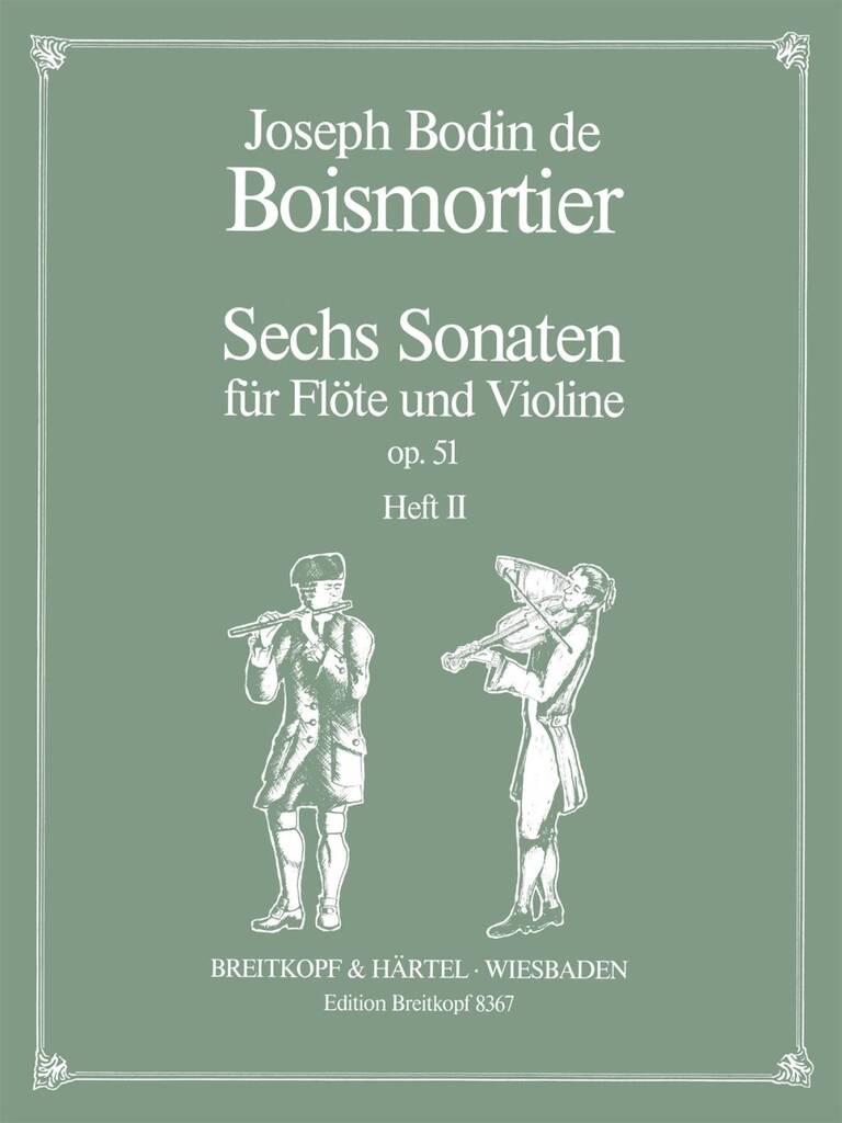Boismortier Six Sonata op. 51, Book 2 for Flute and Violin