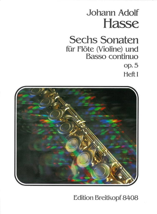 Hasse- Six Sonatas Op 5 for Flute and Basso Continuo