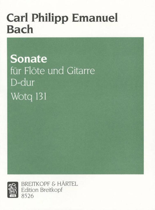 CPE Bach- Sonata in D Major Wotq 131 for Flute and Guitar