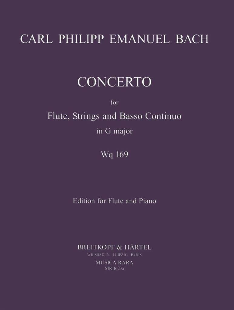 CPE Bach Concerto in G Major WQ169 for Flute & Piano