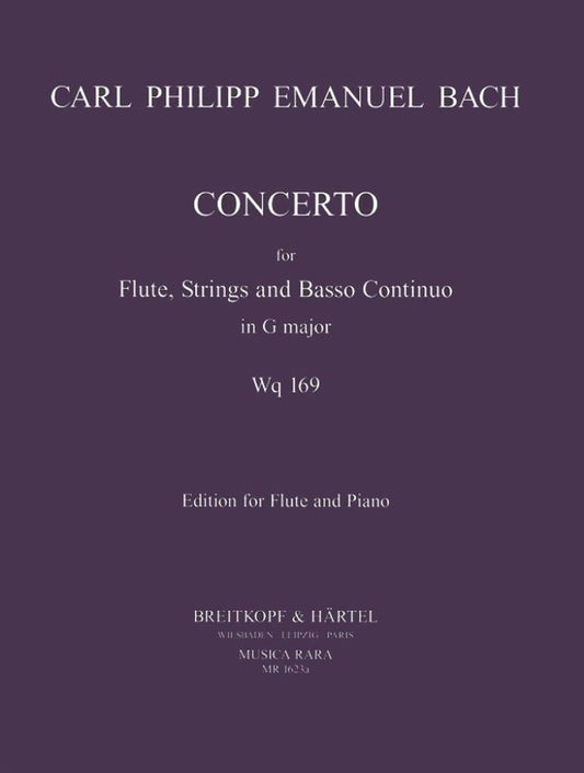 CPE Bach Concerto in G Major WQ169 for Flute & Piano